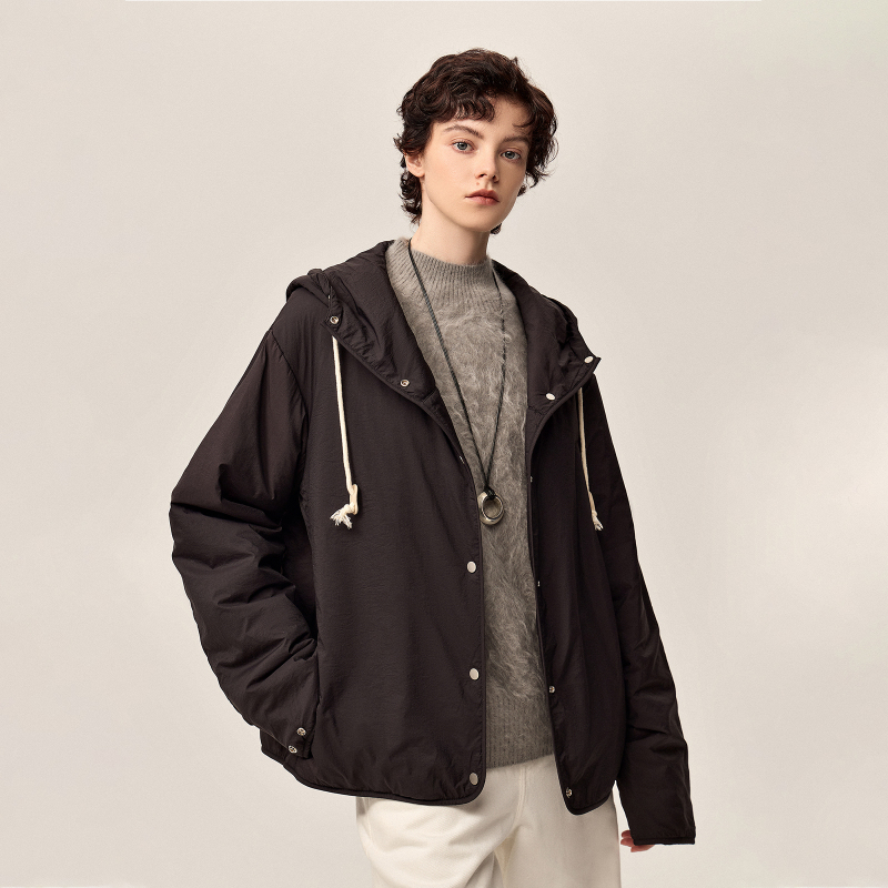 Hua Jiyuan【Secret Code】Versatile Hooded Short Casual Loose Jacket for Women, Autumn and Winter Lightweight Warm Cotton Coat Hua Jiyuan【Secret Code】Versatile Hooded Short Casual Loose Jacket for Women, Autumn and Winter Lightweight Warm Cotton Coat