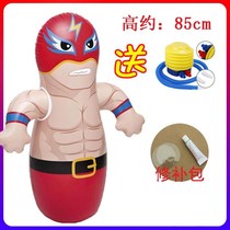 Educational fitness childrens boxing tumbler exercise inflatable boxing column animal baby sandbag baby vent toy