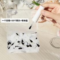 Manicure nail polish brush nail polish glue brush round head brush replacement brush head gadget brush head tool supplies