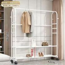Internet celebrity household bedroom clothes hanger floor-standing small coat rack cabinet simple rod-type clothes drying rack