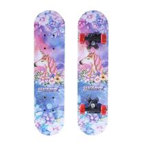 Four-wheel skateboard for boys and girls beginners 2-13 years old children students and teenagers entry-level double-sided skateboard