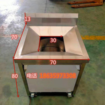 Stainless steel scrap truck collection table scrap food table dining cart collection table kitchen swill table tableware trash can