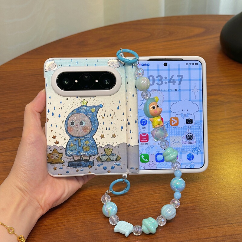 Suitable for Huawei Pura X Max Phone Case, Foldable Screen, New Laser Raincoat Star-Themed Case, Puraxmax Collector's Edition Case with Integrated Screen Protector, Full-Body Anti-Drop Cartoon Female Protective Cover Suitable for Huawei Pura X Max Phone Case, Foldable Screen, New Laser Raincoat Star-Themed Case, Puraxmax Collector's Edition Case with Integrated Screen Protector, Full-Body Anti-Drop Cartoon Female Protective Cover