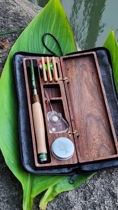 Small things SHOW Pelican fishing walnut storage box small things fishing rod short section hand rod small fishing rod complete equipment set