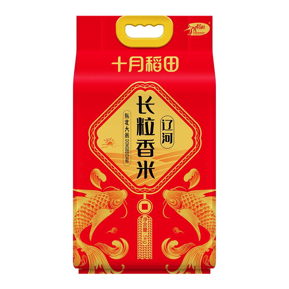 十月稻田 东北大米 辽河长粒香5kg
