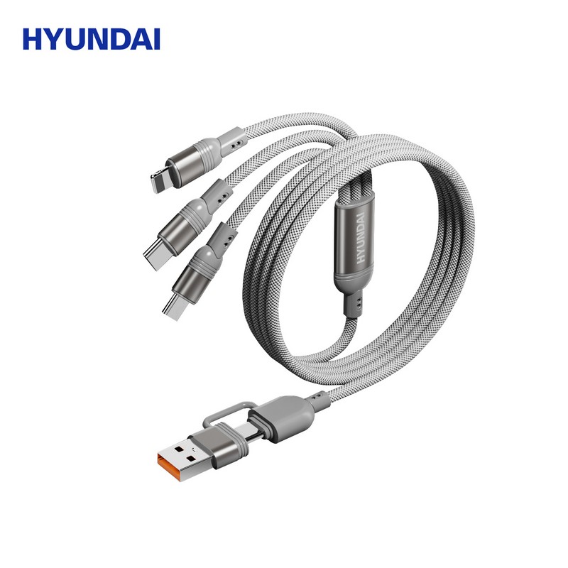 HYUNDAI 100W二拖三快充数据线 YH-NB011