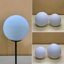 Milky white glass lampshade G9 screw socket spherical double port frosted shell cover ceiling chandelier diy creative accessories