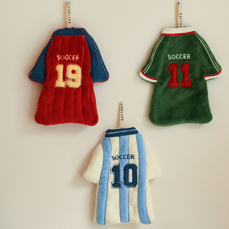 2026 World Cup Merchandise Jersey-Style Hanging Hand Towel, Cute, Super Absorbent, Thickened, for Bathroom and Kitchen 2026 World Cup Merchandise Jersey-Style Hanging Hand Towel, Cute, Super Absorbent, Thickened, for Bathroom and Kitchen