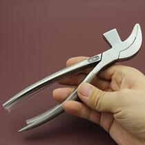 Stainless steel bird mouth labang waistband plus hard chromium steel material shoe making 1 fierce shoe pliers pliers pliers for shoe making