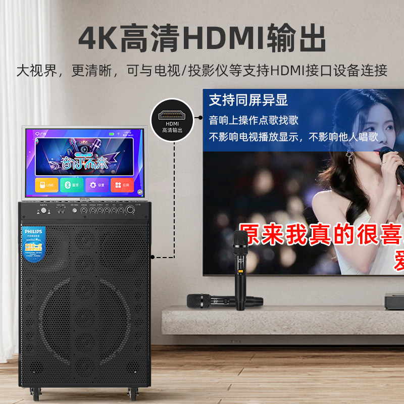 Philips Sd289S Home Outdoor Karaoke All-In-One Machine Ktv Audio Set for Singing Karaoke Speakers