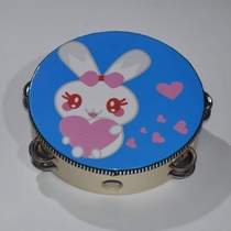 Musical instrument cartoon kindergarten multi-color Orff class with teacher music dance shot wooden double childrens tambourine