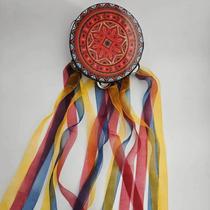 Orff musical instrument 7-inch ribbon tambourine Dunhuang dance tambourine performance props Xinjiang dance exam tambourine