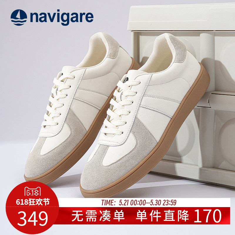 Navigare Italian Small Sailboat Style Men's Shoes 2026 Spring and Summer New White Casual Comfortable Sneakers Navigare Italian Small Sailboat Style Men's Shoes 2026 Spring and Summer New White Casual Comfortable Sneakers