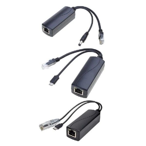 Gigabit Poe Splitter 1000m 48V to 5V 2.4 a Poe Separator