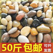 50 pounds of cobblestone paving courtyard garden landscaping natural large and small stones Yuhua stone raw stone goose soft warm stone