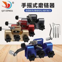 Hand chain sharpener chain clip sharpening chain sharpener portable household handheld electric saw chain grinding tool