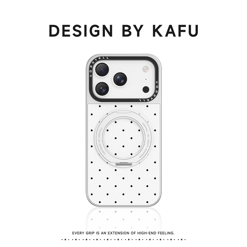Kraft Goods X Polka Dot Suitable for Apple 17 Phone Case iPhone 18 Pro New Magnetic 17 Pro Max with Folding Stand 16 Pro Shockproof Protective Case 15 Simple 14 High-End ins Female Kraft Goods X Polka Dot Suitable for Apple 17 Phone Case iPhone 18 Pro New Magnetic 17 Pro Max with Folding Stand 16 Pro Shockproof Protective Case 15 Simple 14 High-End ins Female