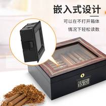 High-precision electronic digital display temperature and humidity meter drying cabinet cigar box temperature and humidity meter square embedded temperature and humidity meter