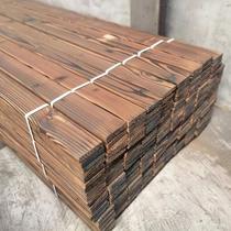 Outdoor Douglas fir anticorrosive wood planks carbonized wood flooring flower boxes outdoor grape trellis fence antique wooden strips