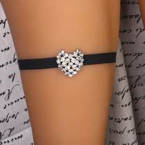 European and American new fashion love leg chain womens simple leg chain high-end elastic rope body chain Leg chain