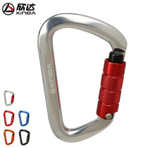 Factory direct sales outdoor professional rock climbing master lock D-type automatic lock safety rock climbing lock buckle carabiner equipment