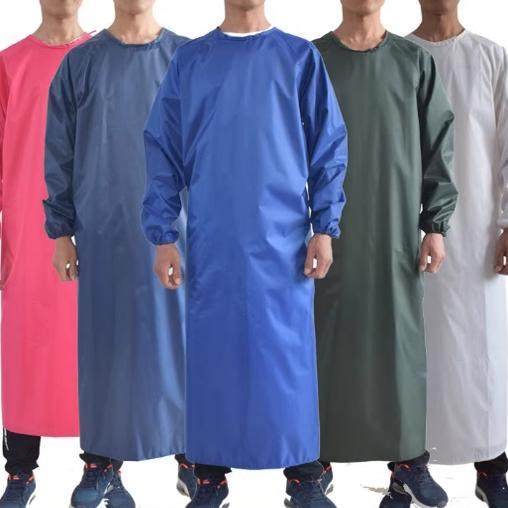 Waterproof, Oil-Proof, Acid and Alkali Resistant Long-Sleeved Apron Smock for Adults, Men and Women, for Home Use, Korean Style Reverse-Wear Smock