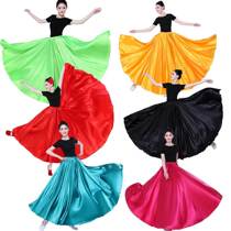Xinjiang dance practice skirt Yi Uighur dance practice skirt Tibetan performance costume half skirt adult large swing skirt for women