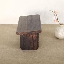 Zen meditation stool solid wood kneeling Japanese style meditation stool folding stool drinking tea kneeling stool Zen stool low stool kneeling chair