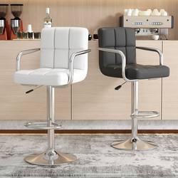 Bar Chair Home Simple and Comfortable Bar Chair Swivel Liftable Chair Modern High Stool with Backrest Bar Stool
