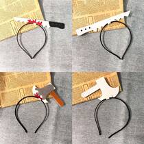 Funny Kitchen Knife Ax Hairband Halloween Spoof Photo Headb