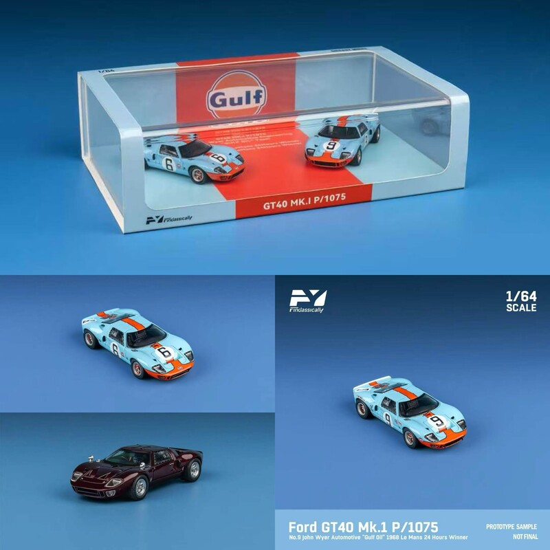 Findclassically Fy 1:64 Ford Gt40 Mk.L Le Mans Racing Car Alloy Model