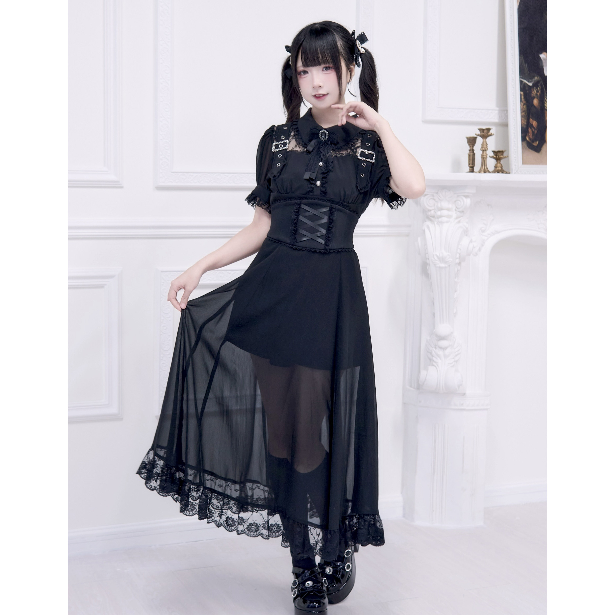 chinese dress ladies Sweet Pinky Idol Lace Dress  Belchic