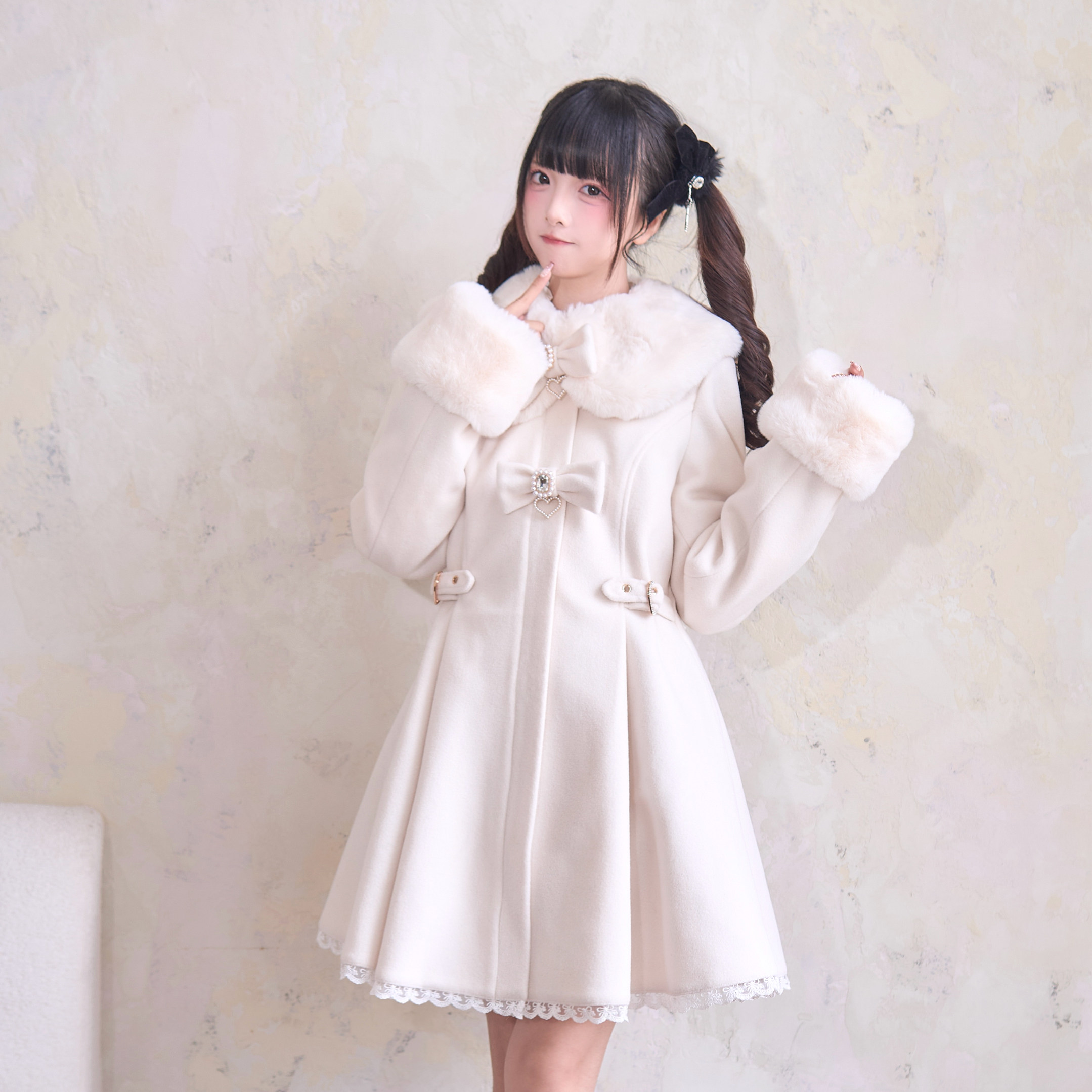 Nogenki airy bow-tie waist coat: a japanese-inspired, girly dream