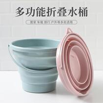 Color professional unfamiliar painting with sketching brush bucket folding bucket silicone gouache art bucket portable when going out
