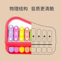 Hand percussion piano home electronic keyboard gray percussion piano hot-selling nodding doll toddler percussion instrument gift
