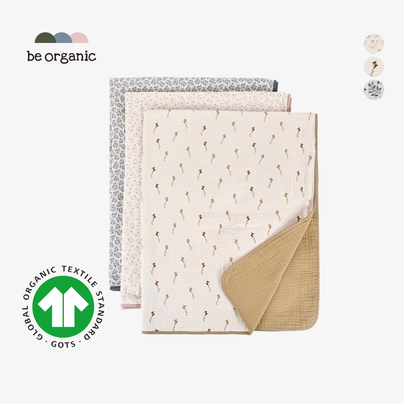 Be Organic【Organic Cotton Six-Layer Gauze Nap Blanket】New Autumn and Winter Style for Infants and Young Kidsren Be Organic【Organic Cotton Six-Layer Gauze Nap Blanket】New Autumn and Winter Style for Infants and Young Kidsren