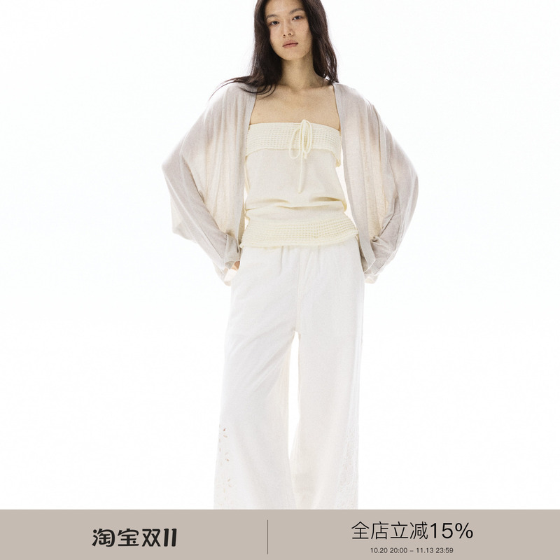 Vodka Elves Lyocell Sheep Wool Drapey Cool Sun Protection Air Conditioning Cardigan