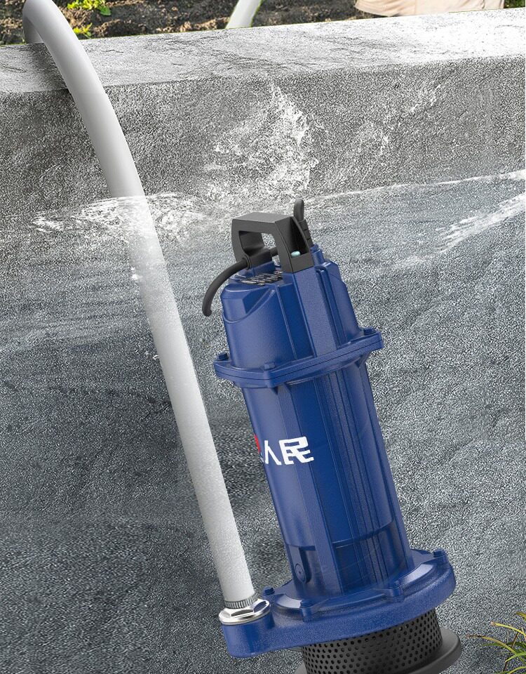 People's Brushless Dc Submersible Pump Household Battery Pump 24V48V Large Flow Irrigation Sewage Farmland Water Pump