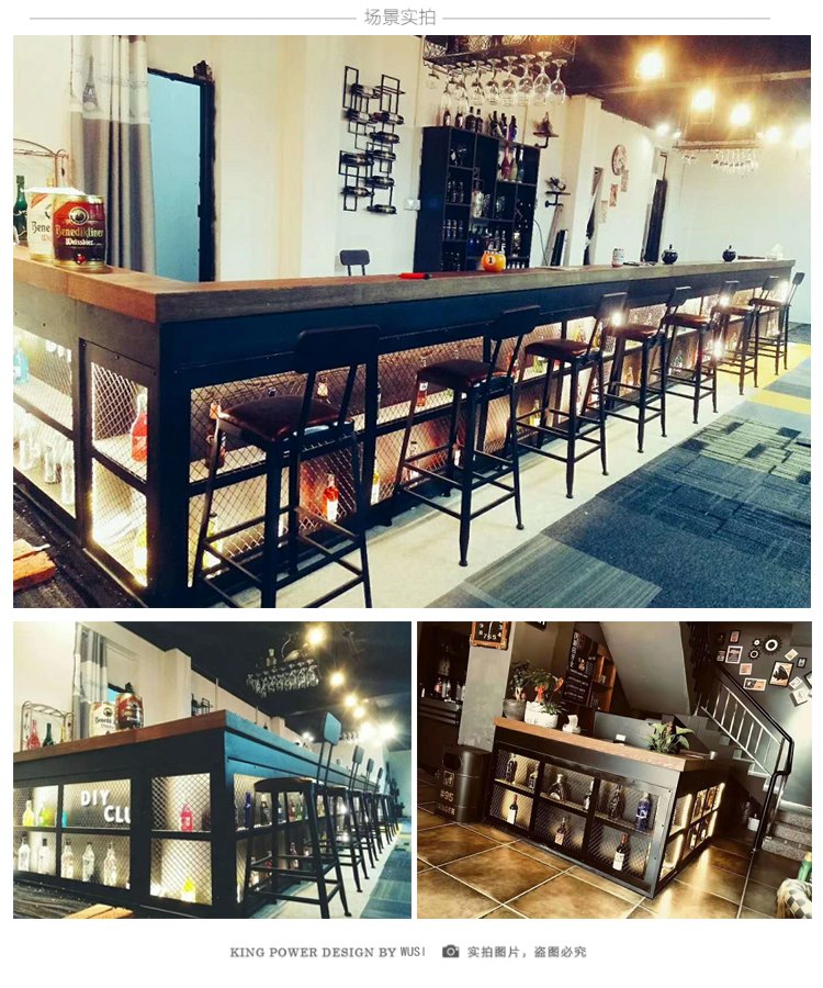 Nội thất thời trang Giảm giá 70% Nhân viên thu ngân Đài Loan Fu Rượu gió công nghiệp 5 Bar Corner Bar Trà sữa Nhà hàng Khách sạn Lễ tân - Nội thất siêu thị