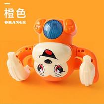New electric tipping monkey voice-activated induction cartoon tumbling banana monkey luminous music childrens toy stall