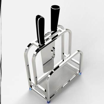 304 stainless steel knife stand cutting board stand kitchen special storage rack cutting board stand knife seat kitchen knife stand storage layer rack