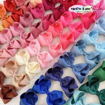 60 full-color 10cm Nordic style large bow childrens hair accessories with basic hairbands baby headwear baby hairpins