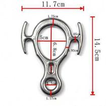 304 stainless steel rope rappel descender outdoor rock climbing equipment 8-shaped ring descender high-altitude operation descender