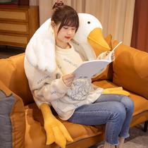 Internet celebrity big white goose pillow plush toy doll gift sleeping big doll female activity big goose bed