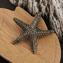 Solid Brass Sea Animal Starfish Miniature Ornament Cute