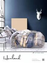 Four pieces of full cotton 100 pure cotton bed linen bed kit kit small grid bed bedding