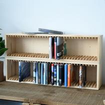 Pure solid wood CD rack DVD storage rack disc rack game disc organizer tape switch retro rack PS4
