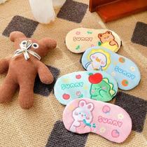 Cute cartoon sleep blackout eye mask breathable ice and hot compress for male and female students and children to relieve eye fatigue during lunch break in dormitory