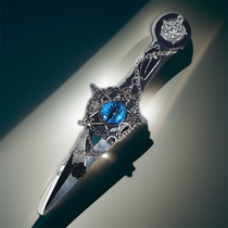 Kunai hand-made knife finished sphenoid bone Baisu Muya White Tea Black Cut Shiyue Butterfly Shadow Bagua half-open straight blade