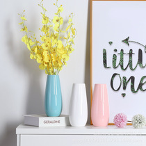 Nordic origami tulip special vase creative living room flower arrangement white flower vessel internet celebrity ceramic high-end ornament